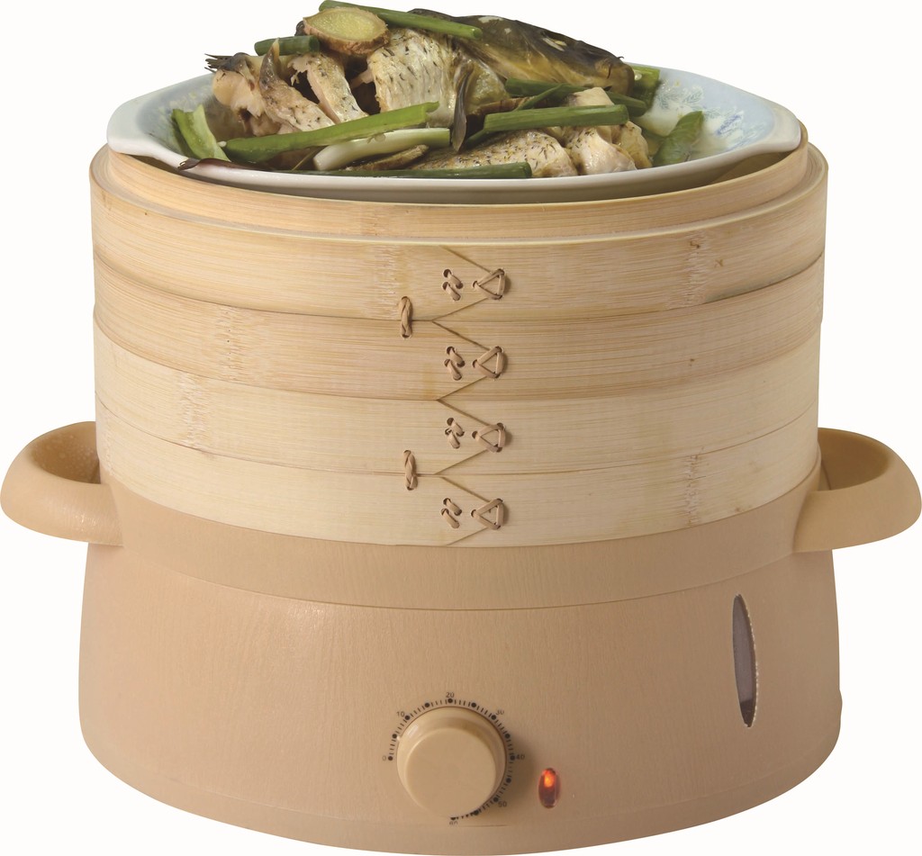 供应巧夫人牌厨房用品森林毛竹原材电蒸笼竹香电蒸笼