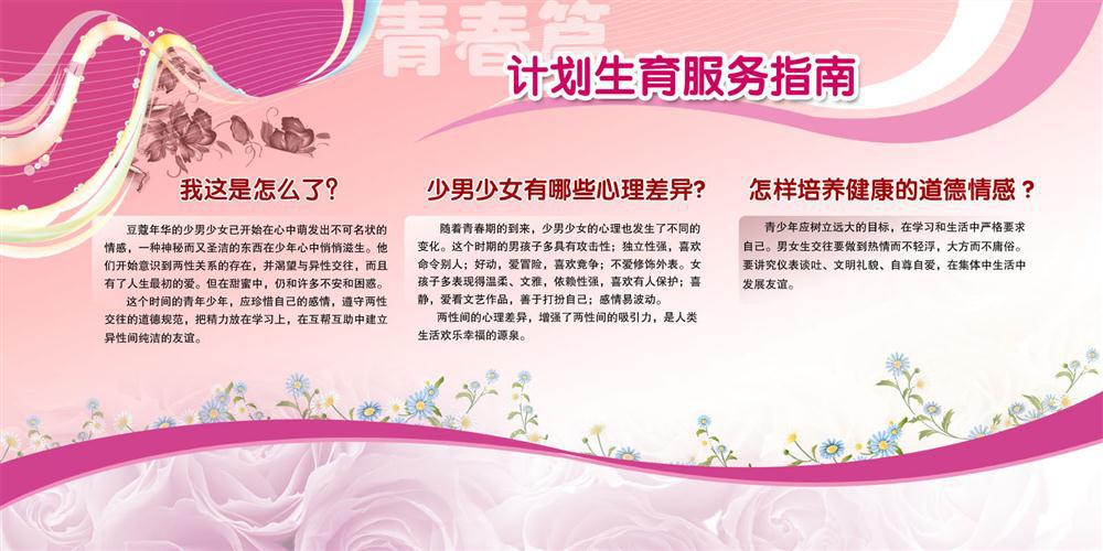 计划生育宣传海报平面图/计划生育服务指南/d3计划生育类042