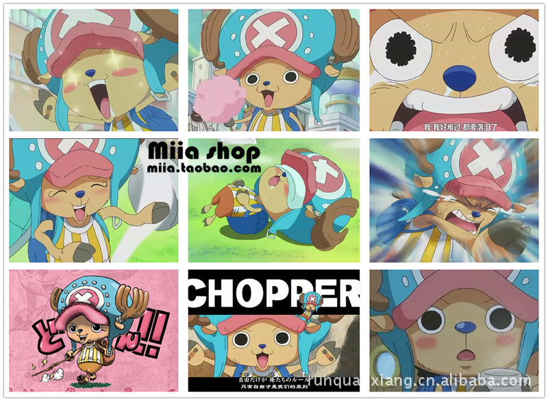 one piece动漫海贼王乔巴帽夏天棒球帽鸭舌帽卡通儿童帽亲子帽子