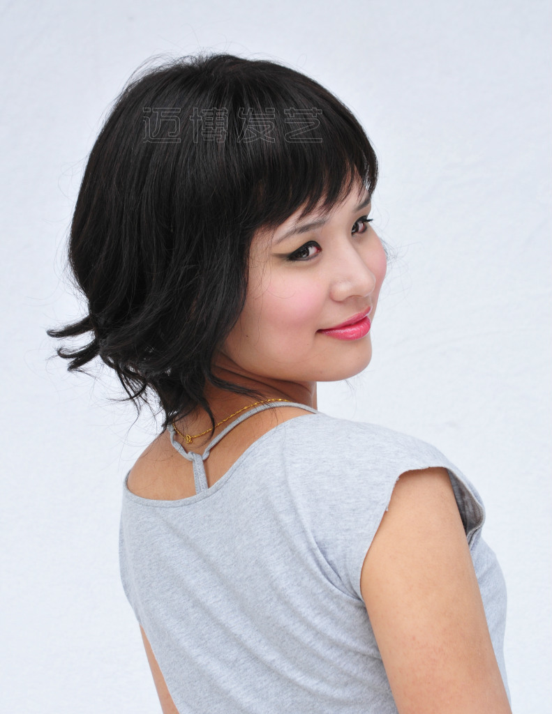 迈博 时尚假发 100%真人发丝