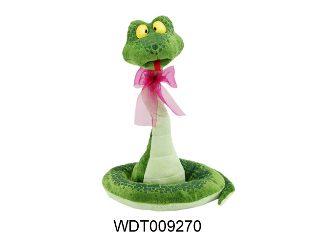 电动声控音乐动作蛇 电动毛绒动物 电动毛绒娃娃3色-毛绒玩具产业网