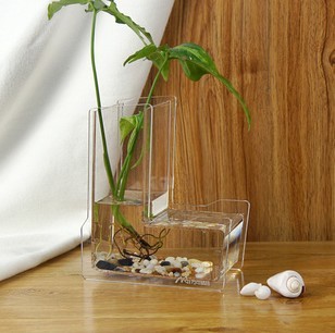 字母花瓶字母l形玻璃鱼缸 个性化盆栽 创意花盆 水培 生态鱼缸