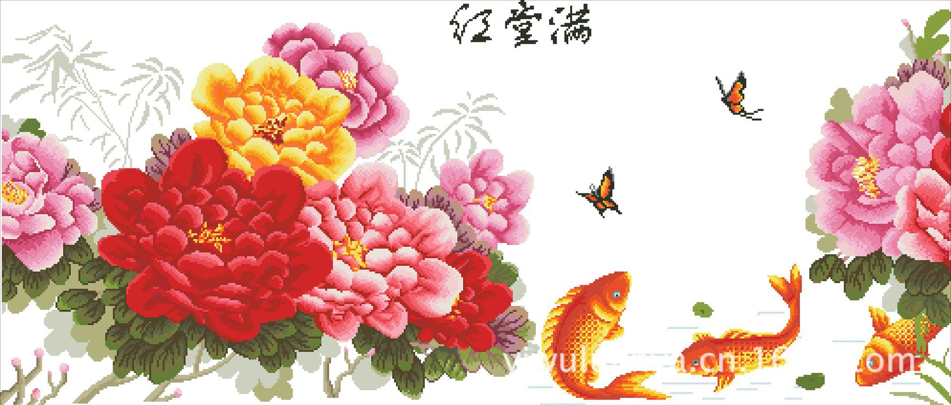 居家装饰客厅diy钻石画十字绣满堂红厂家自主设计配钻招代理