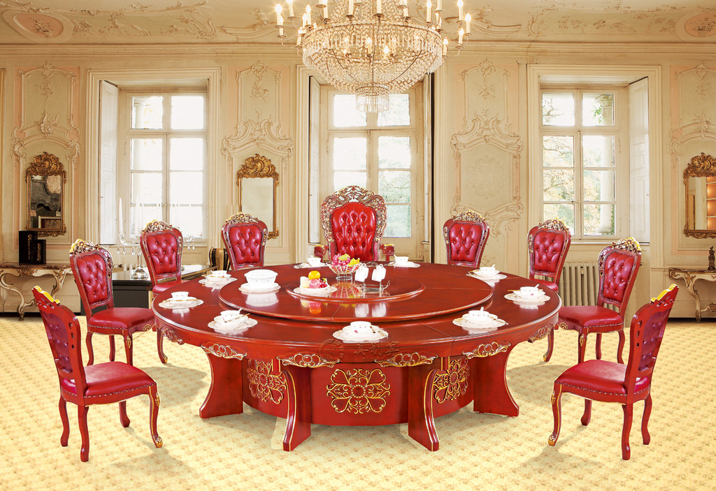 佛山真划算中式电动餐桌 - 宴会桌a版