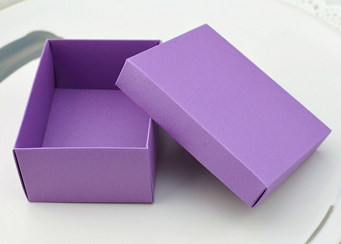新款珠光浅紫色喜糖盒/可装烟糖大号喜糖盒子/手工定制高档糖果盒