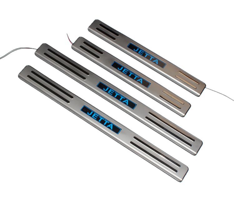 大众新捷达门槛条 13捷达带灯迎宾踏板 新捷达改装专用车门踏板