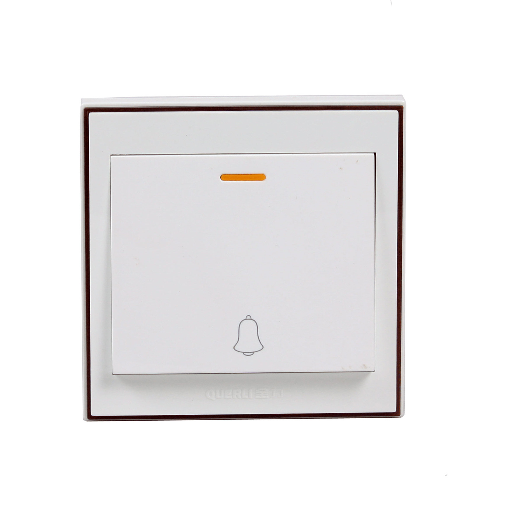 全力墙壁开关一位门铃开关 叮咚门铃按钮1位门铃面板大板门铃开关