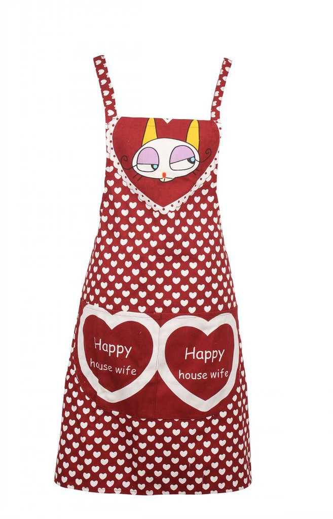 厂家批发定做 全棉居家时尚围裙 专业生产 可印刷logo