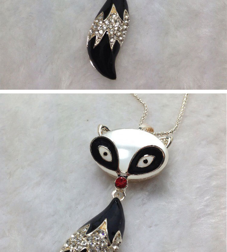 锦尚饰品 韩版时尚高档狐狸新款毛衣链义乌