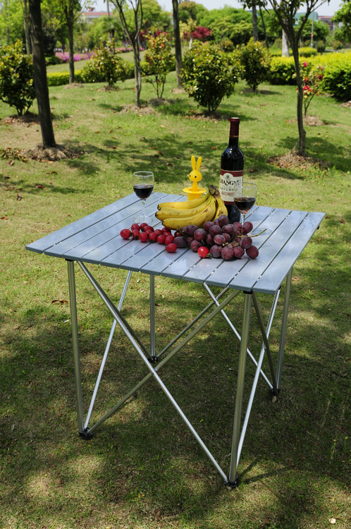 厂家直销户外休闲野餐烧烤桌子 量大从优 新款折叠铝桌