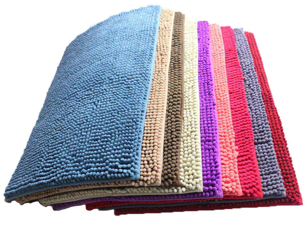 柔叶厂家批发短毛40*60cm 地毯批发 卧室地垫 门垫 雪尼尔地毯