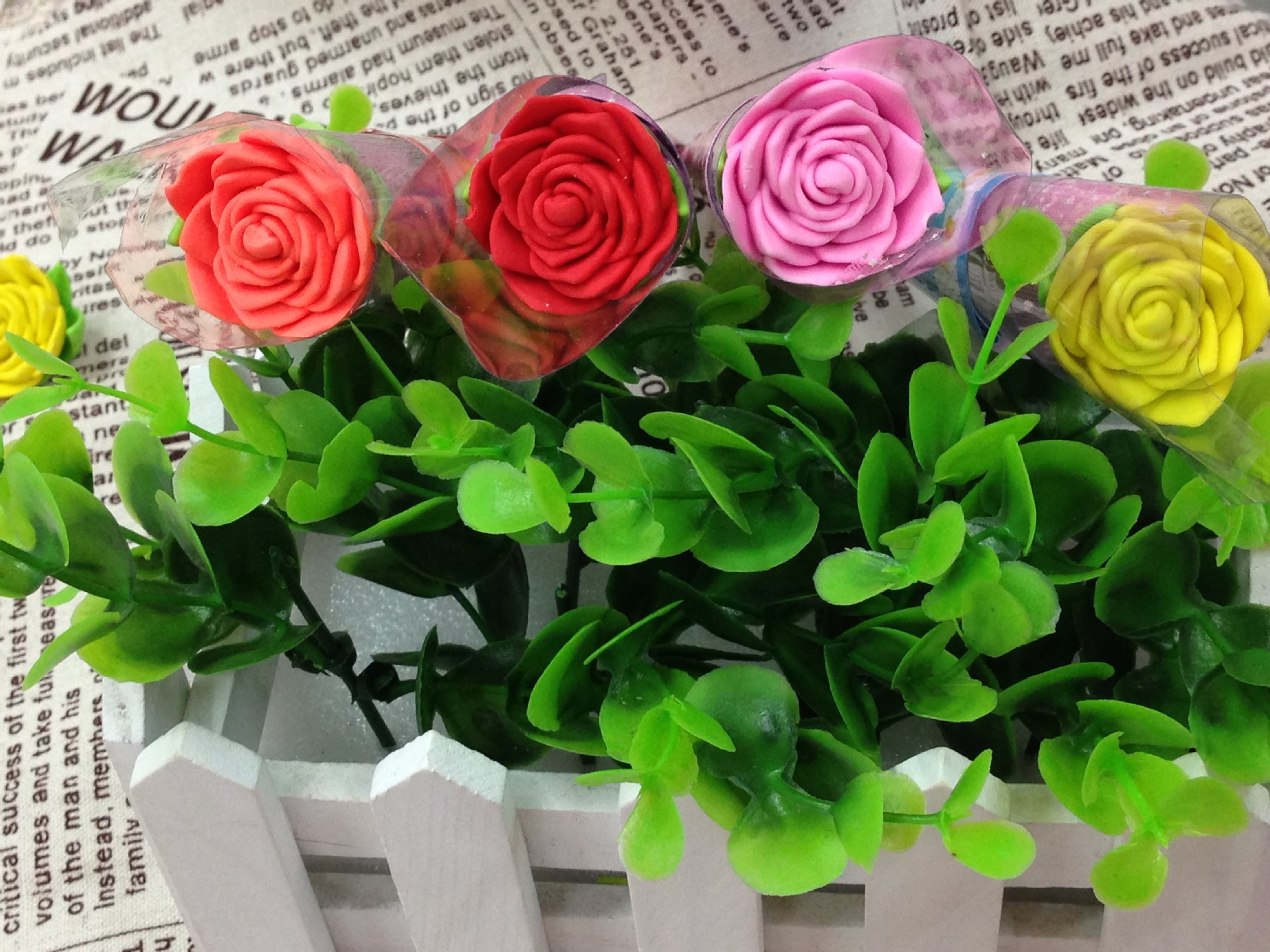 限时特价 韩国玫瑰花创意橡皮.