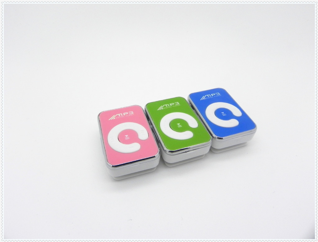 mp3 手机内存卡mp3 新电镀c夹 无屏mp3
