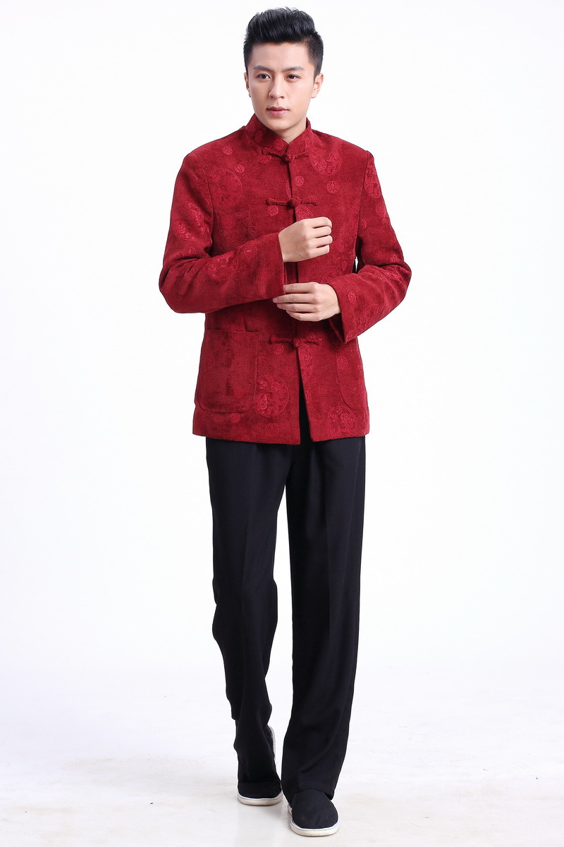 供应批发唐装上衣2282-1款民族男装演出服装工作服传统服装中式服装