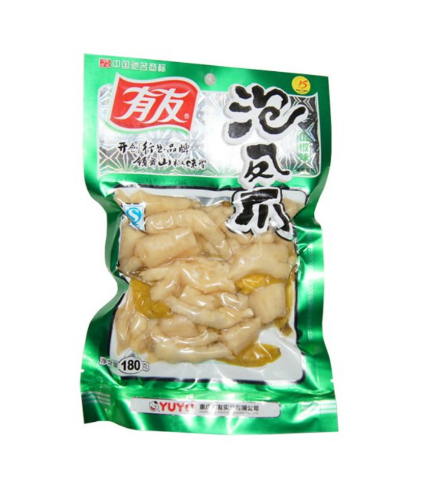 批发 重庆特产零食有友泡椒凤爪山椒凤爪100g*50袋/箱
