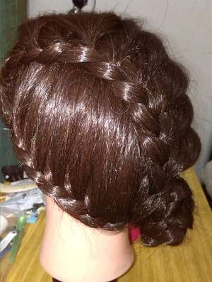 盘发 化妆两用练习头 假人头 头模 模特头 教习头假发真发