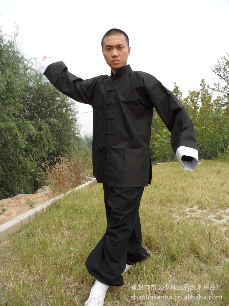 服装鞋帽箱包,钟表眼镜 运动服 中式武术服 白袖口陈真服 居士服 太极