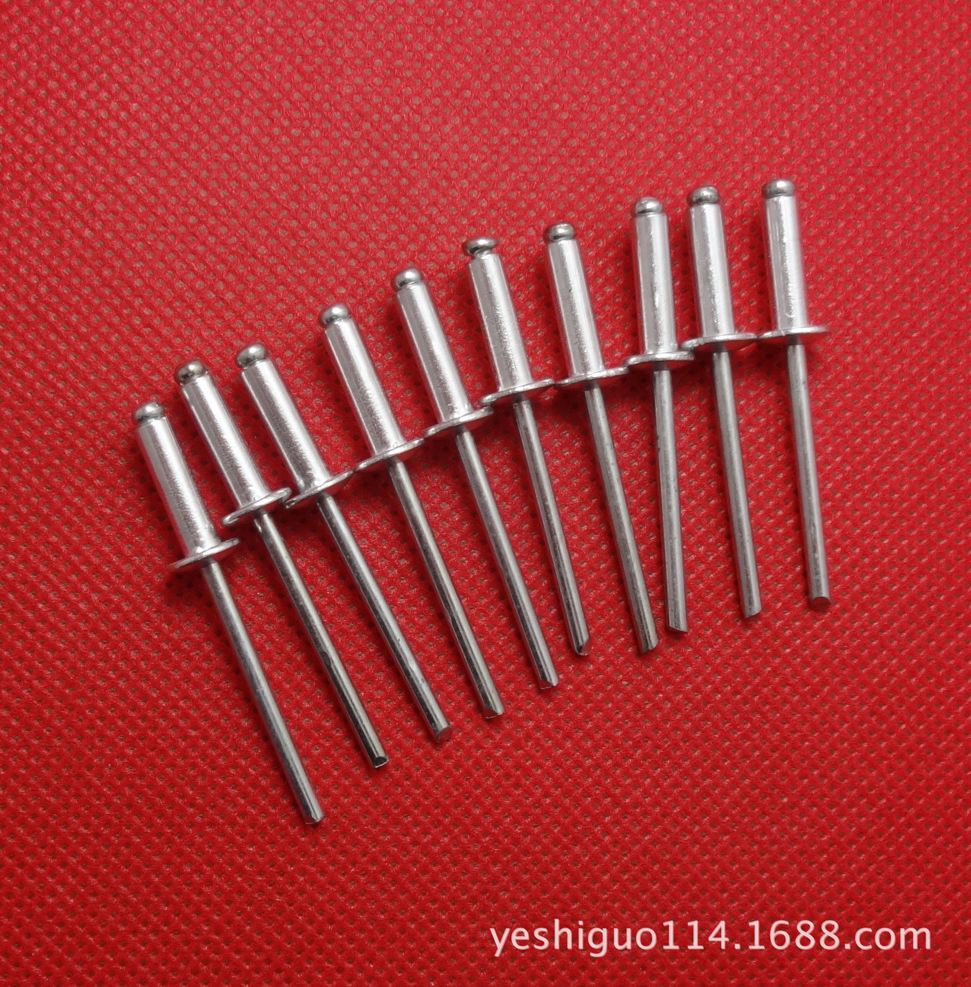 开口型抽芯铆钉 规格型号4mmx16mm 材质铝铁