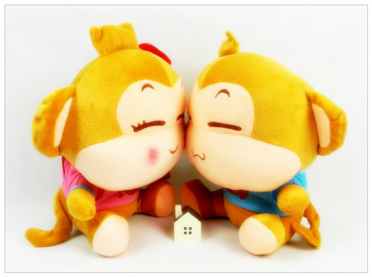 韩版悠嘻猴毛绒玩具情侣玩偶嘻哈猴可爱公仔生日节日结婚礼物