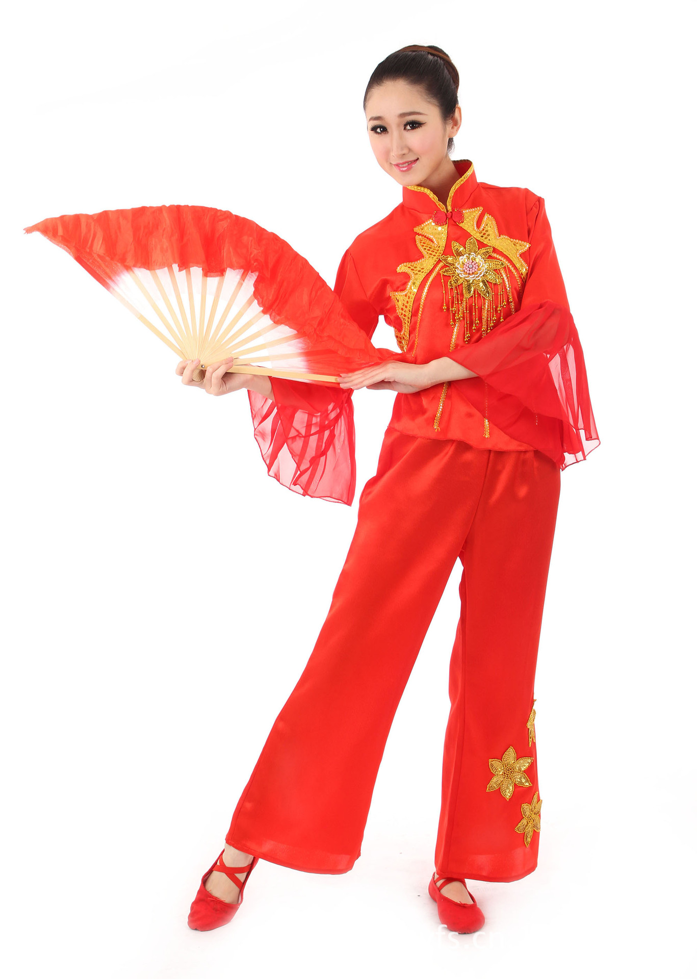 新款特价舞蹈演出服饰服装女装舞台表演民族服装秧歌服