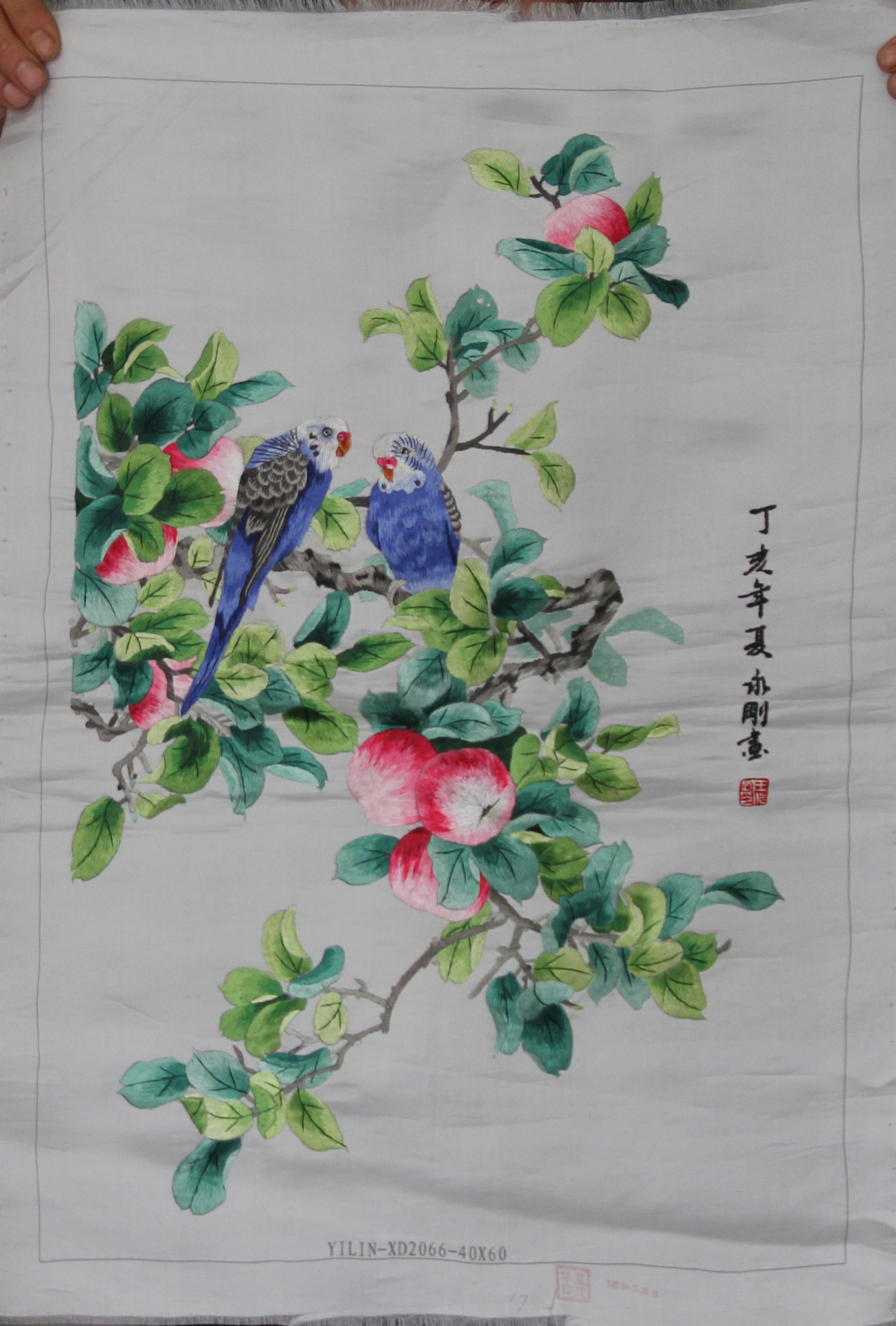 蘇州手工刺繡畫客廳書房裝飾畫精品蘇繡掛畫花鳥未裝裱廠家直銷