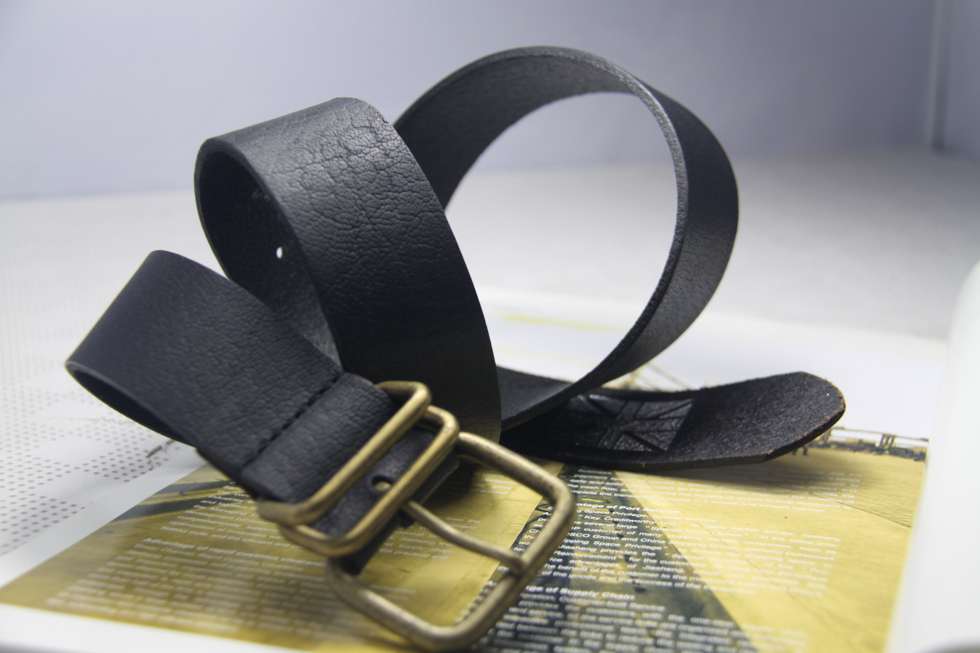 休闲头层纯牛皮男式皮带 水牛黄牛植物鞣veg牛皮腰带