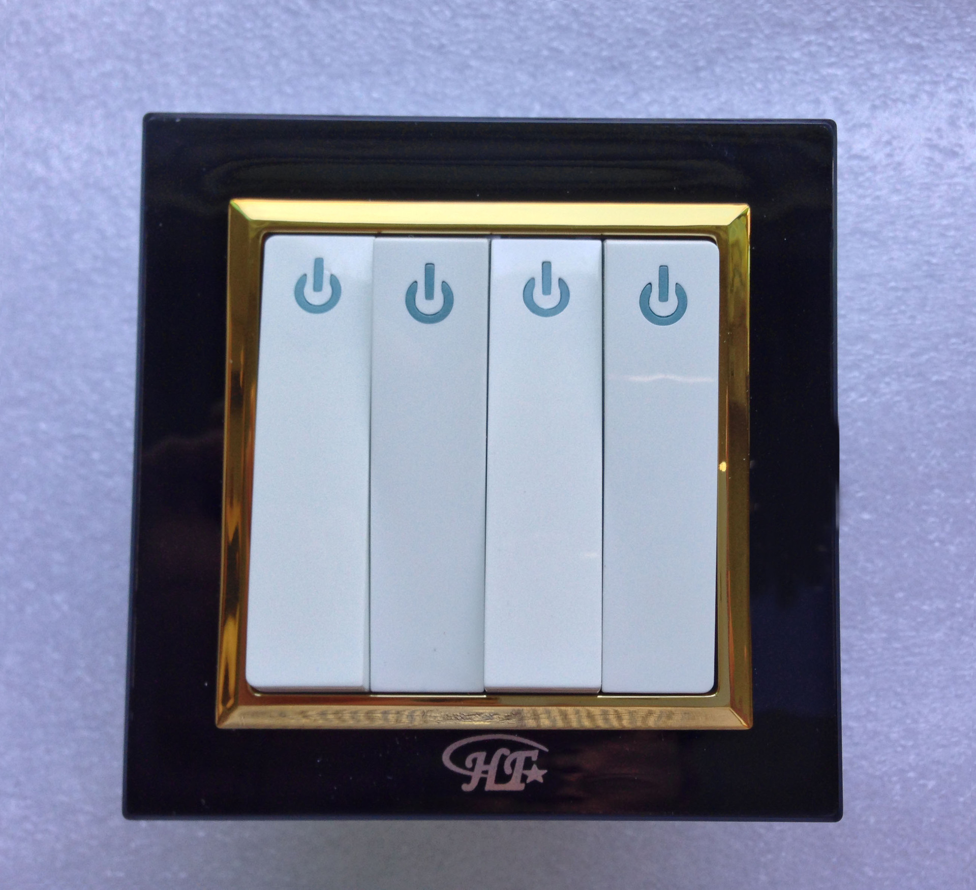 家用墙壁开关 墙壁开关插座 彩色夜光豪华精致a8系列四开单控