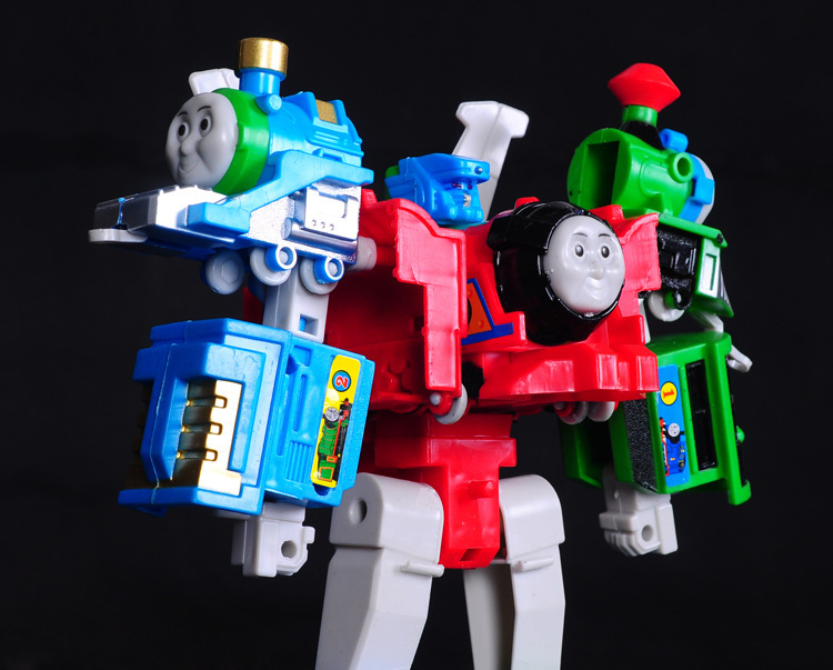 益儿乐玩具批发 片装变形拆装托马斯五合一5533-4一件代发