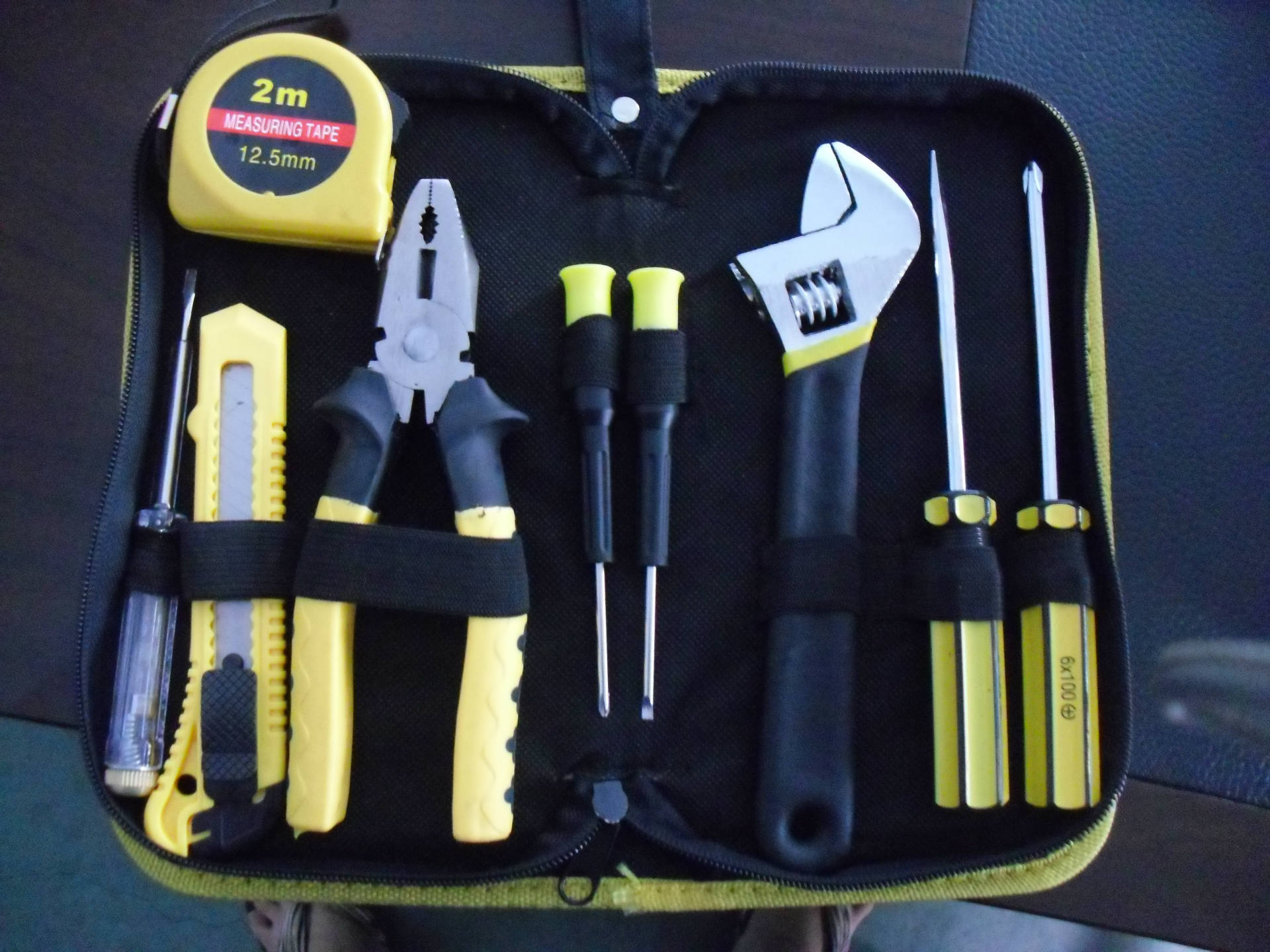 10件套布包工具礼品套装 帆布工具包 组合工具套装 车载电工工具