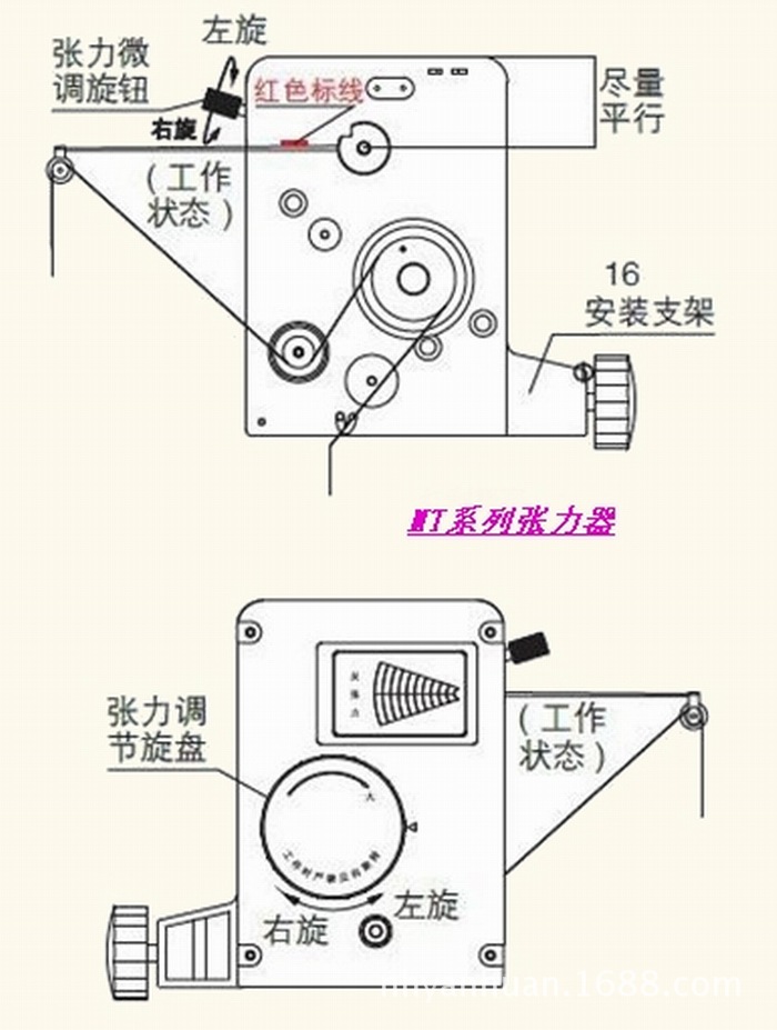 繞線機張力器 磁式張力器(mt系列) - 佛山市精泓電子設備有限公司