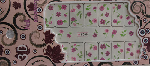 【w001-015 美甲水贴 日系美甲水印贴纸 卡通水贴