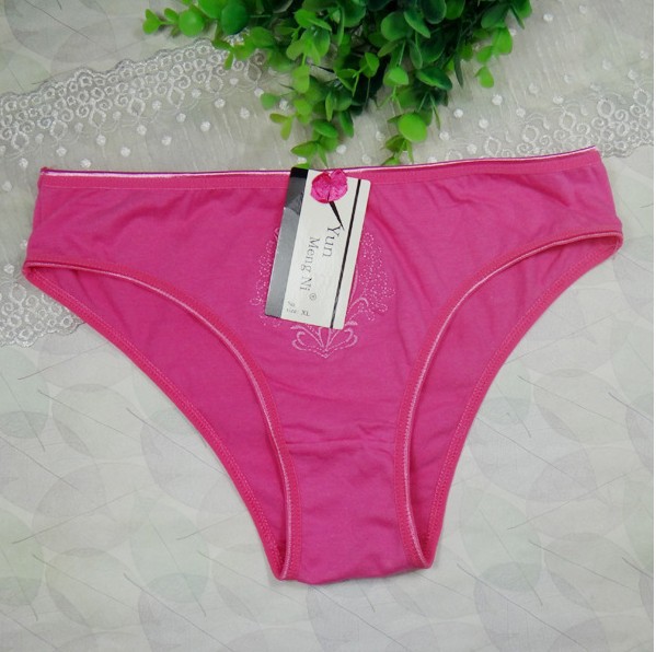批发女士绣花棉内裤云梦妮女式内裤外贸整单女式比基尼款内裤