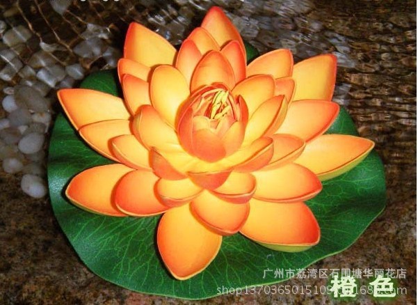 【廣州華麗花藝廠】 批發eva浮水荷花 (色澤鮮豔,質優價廉) 華麗