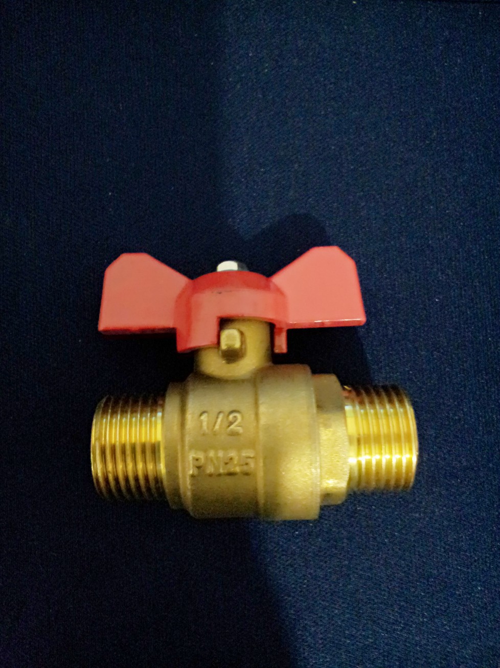 碟柄双外丝球阀