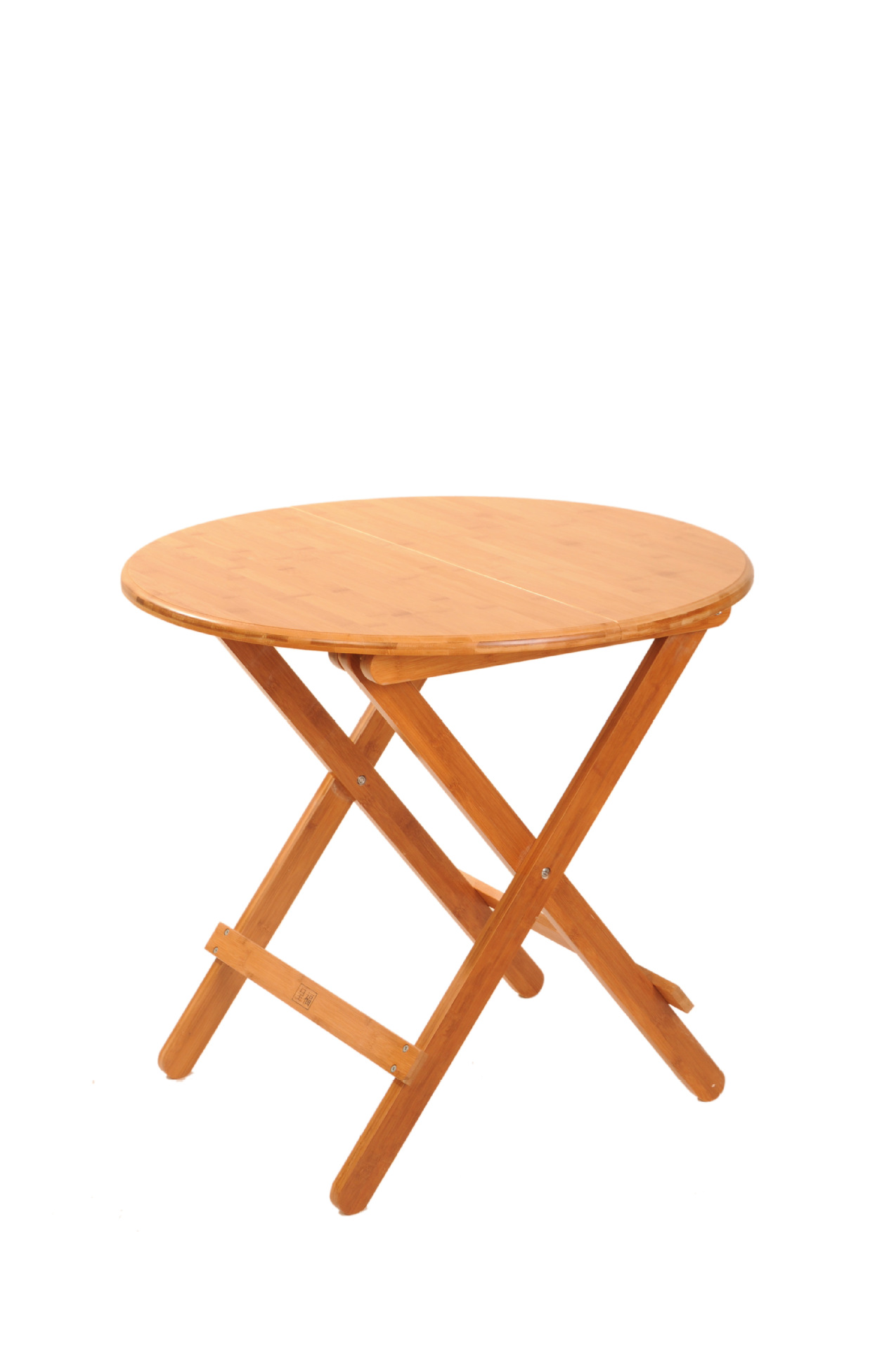 大山恋竹 特价楠竹折叠小圆桌 阳台桌实木 简约打牌桌 儿童吃饭桌