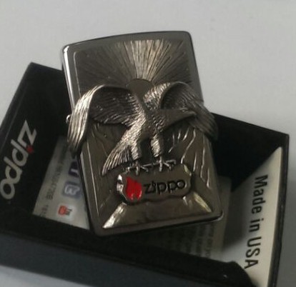 【歐版原裝正品zippo打火機 拉絲貼章 老鷹zippo2002543】價格,廠家,