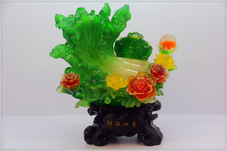 树脂工艺品财旺四季百财家居摆件饰品风水招财摆设商务乔迁礼品
