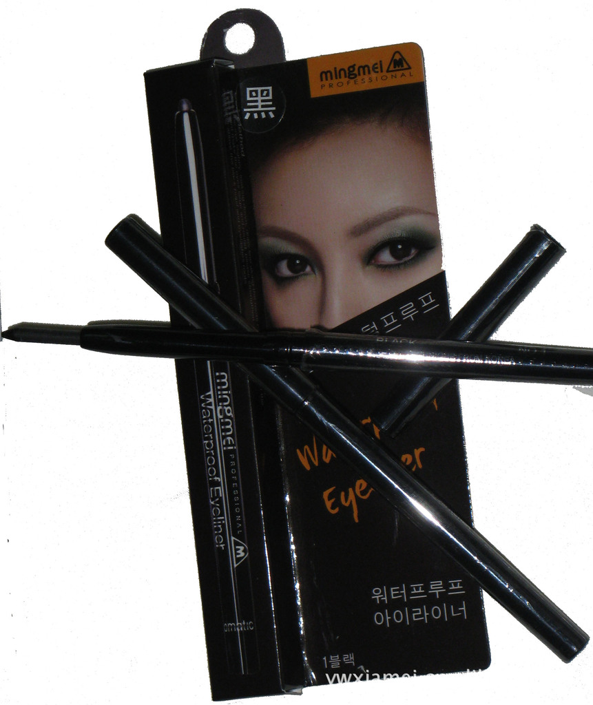 名眉自动伸缩旋转眼线笔防水防晕酷黑色