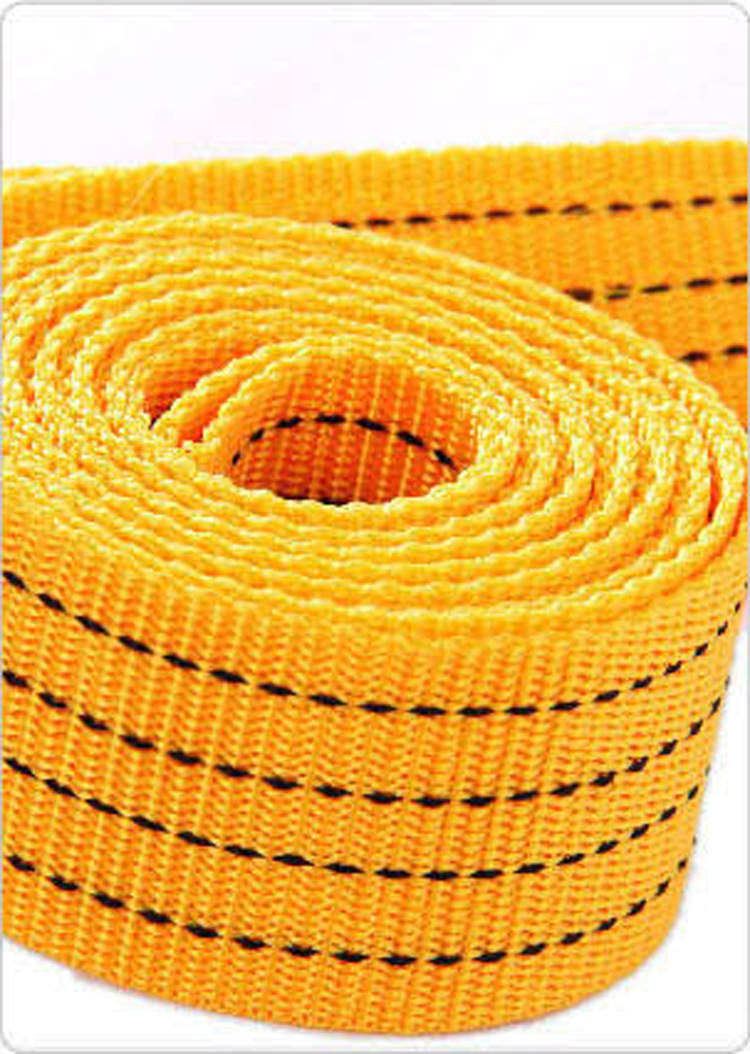 【厂家直销】尼龙丙纶扁绳 荧光牵引绳 车用汽车强力拖车绳 批发