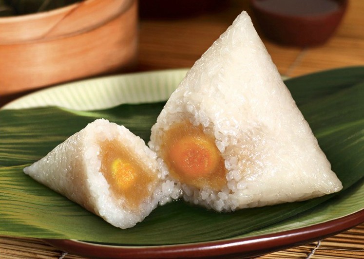 嘉兴粽子批发团购 五芳斋280蛋黄莲蓉粽 真空包装 礼盒粽子