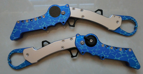 [工厂现货]折叠控鱼器/碳纤手柄控鱼钳/多功能路亚钳/渔线剪刀