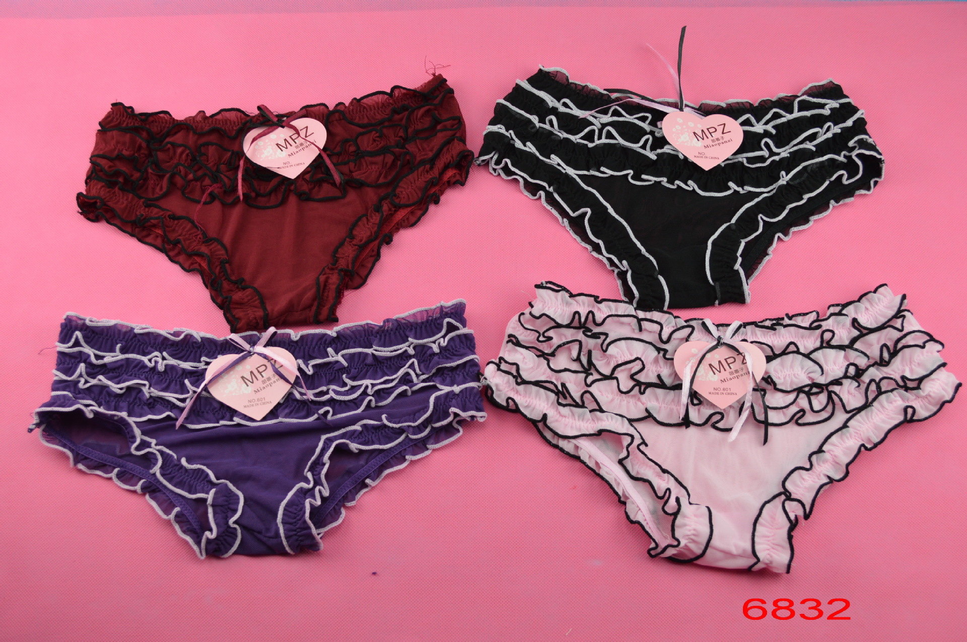 苗番子新款火爆推出 半透明性感迷人 三角内裤6832