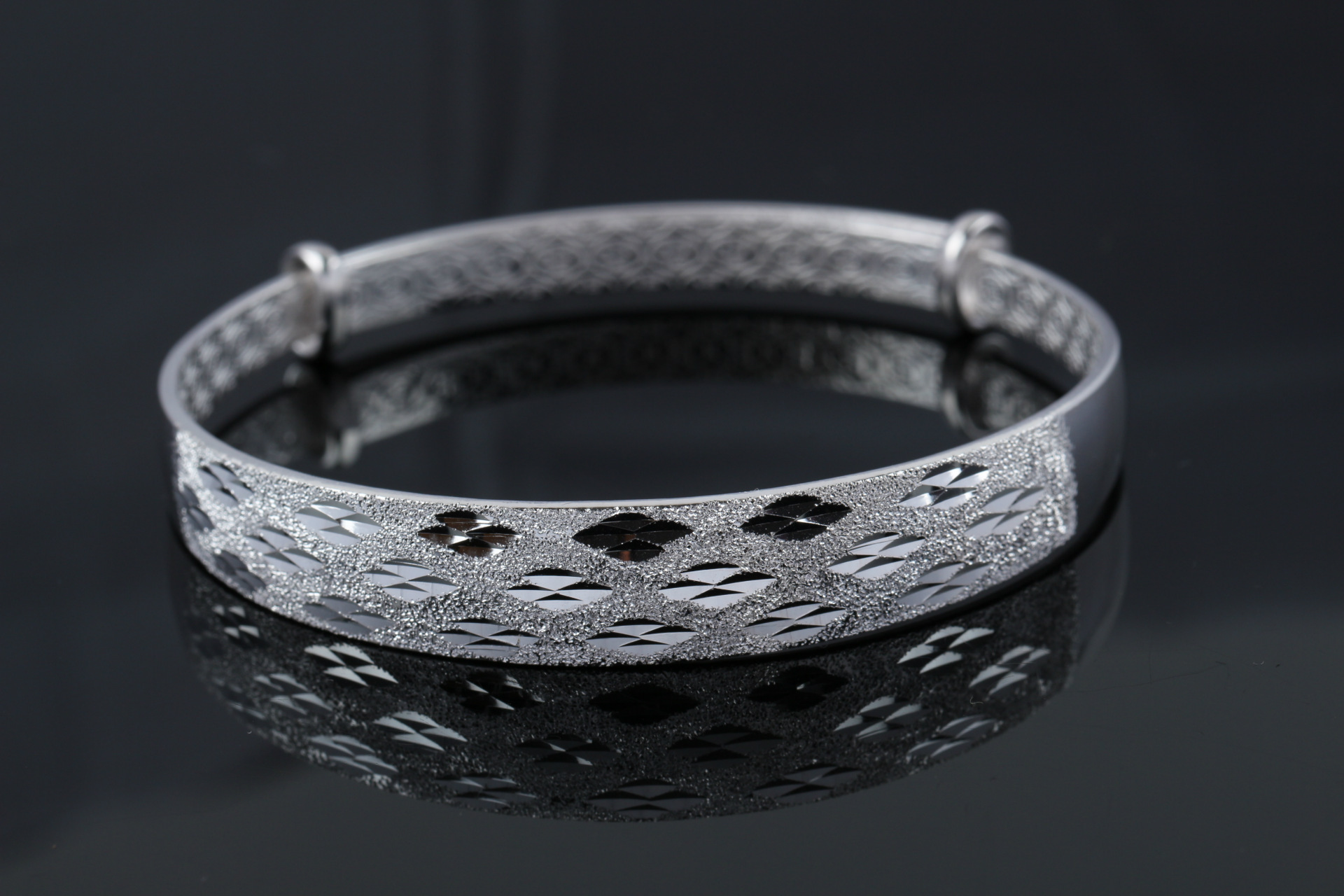 福瑞特千足银手镯纯银手镯女士手镯999纯银送女友24克