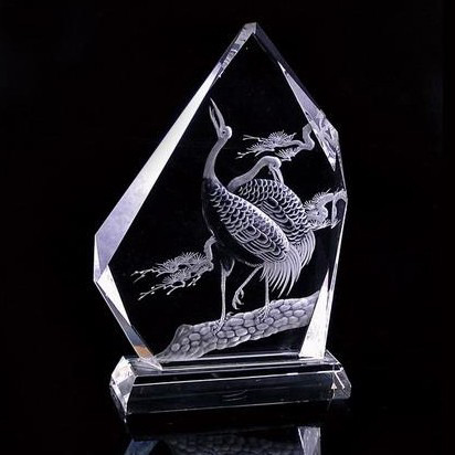 【厂家热销】水晶屏风批发 水晶彩像个性定制 时尚家居办公摆件