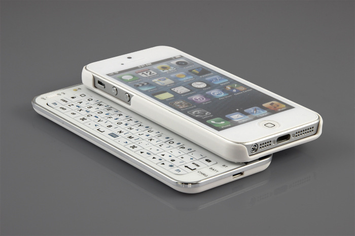 iphone4/4s/5滑盖手机 无线蓝牙键盘 侧滑后盖 保护后壳