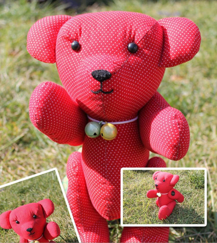 新品免裁剪苏姑娘材料包手工布艺diy拼布可爱小熊玩偶厂家批发