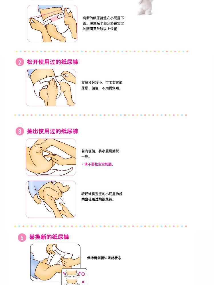 纸尿片的正确用法图图片