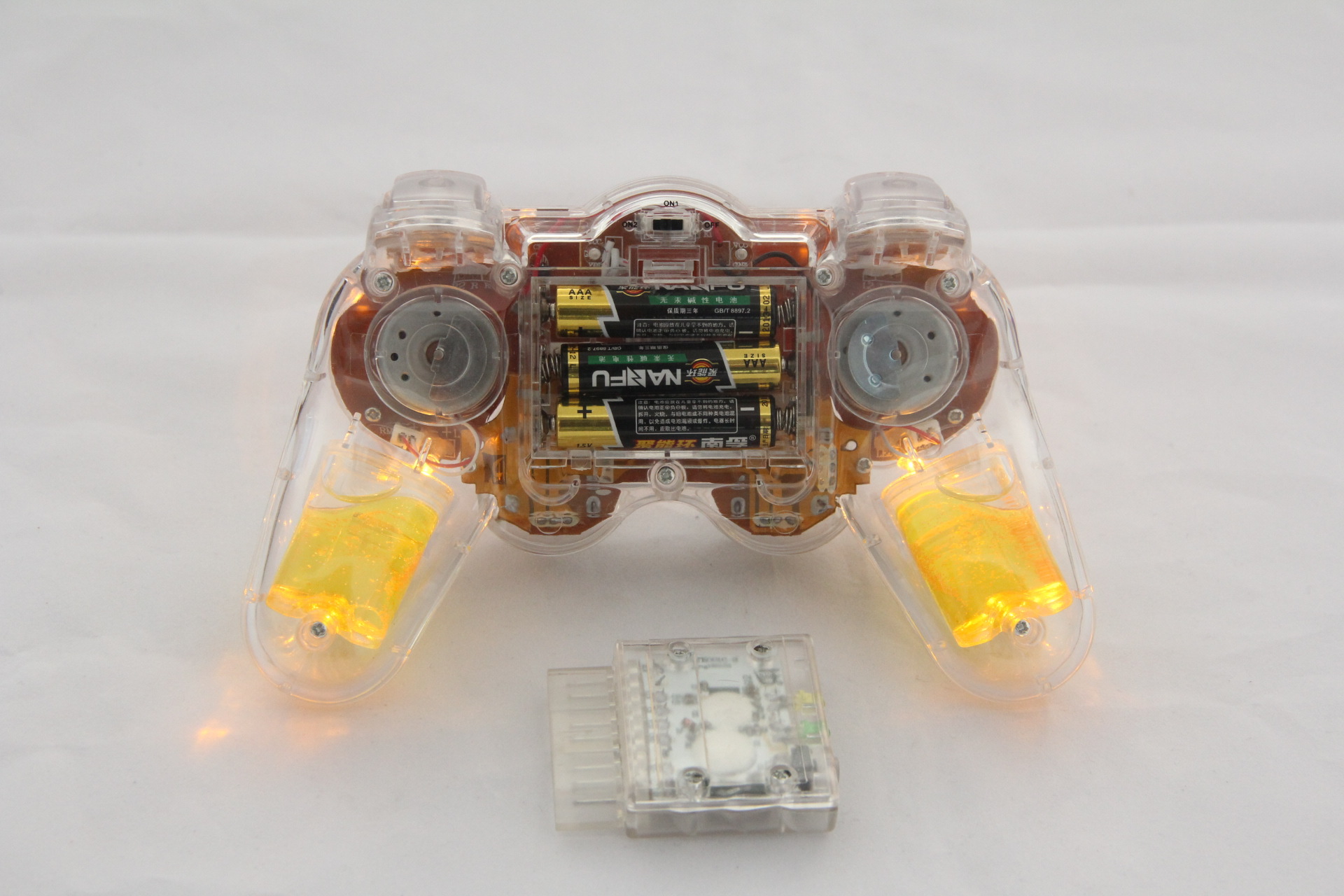 ps2无线手柄ps2无线双振动彩油手柄ps224g手柄ps2水杯手柄