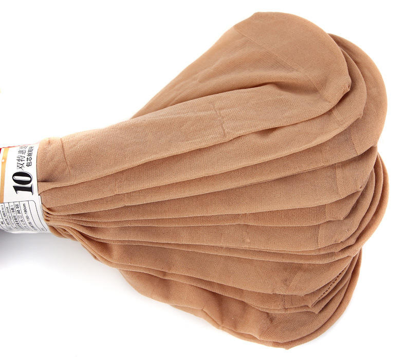 浪莎10双装包芯丝绢感觉短丝袜子 成人袜-「袜子」-马可波罗网