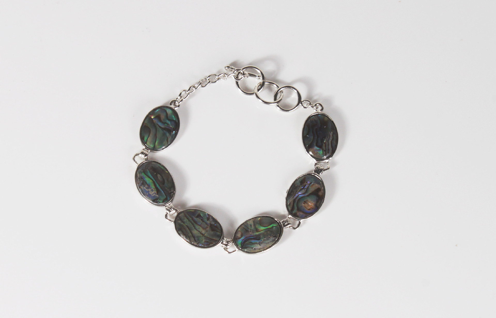 2013厂家直销炫彩蓝色鲍鱼贝手链 天然贝壳手链 多款混批